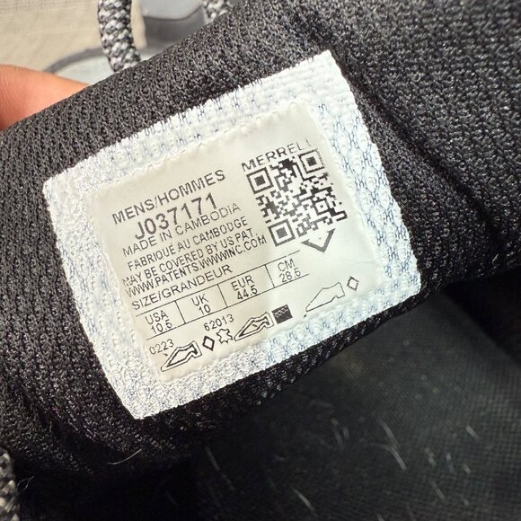 Merrell Alverstone 2 Mens Size 10.5 Gray/Red Waterproof Hiking Shoes - Picture 4 of 8